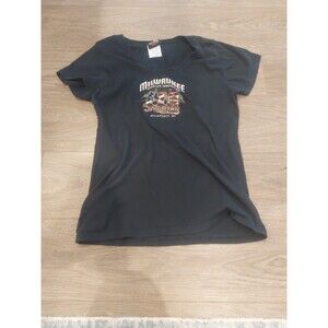 Harley Davidson Womens Tee T-shirt Top Wisconsin Size M